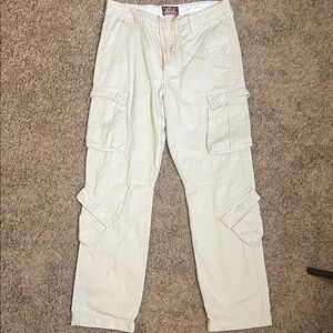 Match Men's Cargo Pants in Cream Size 32